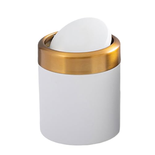 Poubelle de table compacte de recyclage en acier pour bureau et maison