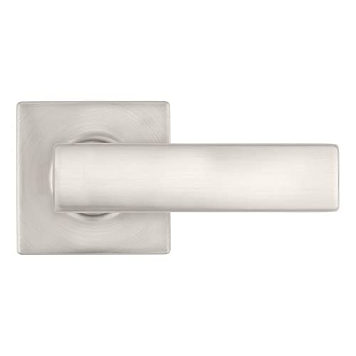Kwikset Breton Passage Door Lever For Hall And Closet Doors Featuring Microban In Satin Nickel #TOP2