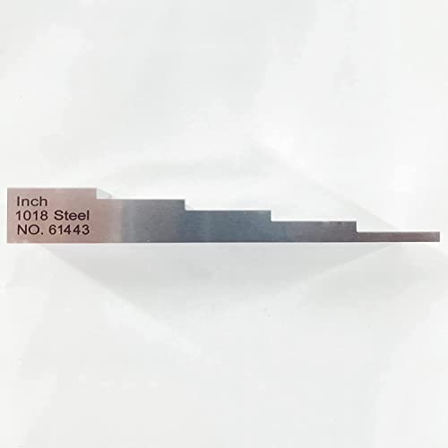 Bloque de calibración de 5 pasos para medidor ultrasónico de espesores, material acero 1018, espesores: 0,100", 0,200", 0,300", 0,400", 0,500" miniatura 2