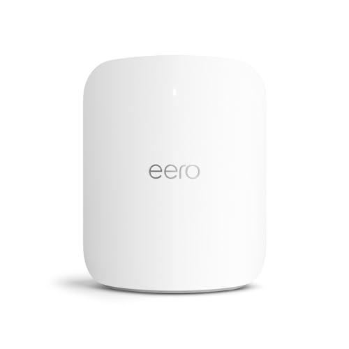 Amazon eero Max 7 Mesh-WLAN-Router | 10-Gbit/s-Ethernet | Bis zu 230 m² Abdeckung | Für Verbindungen mit über 250 Geräten | Ideal für Gaming | Einzelpack | Neueste Generation