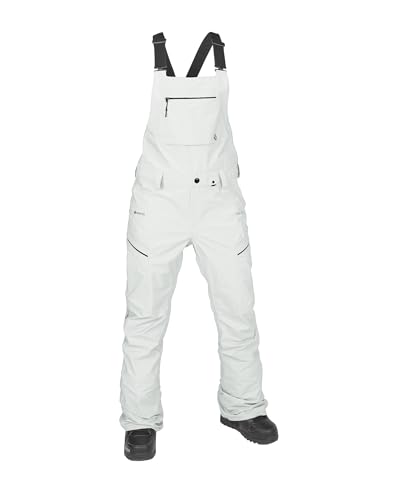 Volcom Women's Elm Stretch Slim Fit Gore-Tex Snowboard Bib Overall Cloud Grey