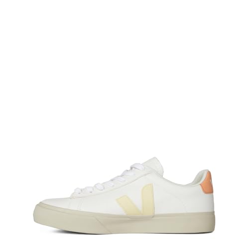 Image of Veja Women Campo Sneakers White - Sun - Peach 7 US