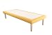 EVERGREENWEB – Cama tapizada con Funda de Tela Repelente al Agua, Marco tapizado, Somier Individual Ortopédico, Base Ideal para Todos los colchones, Altura del somier 35 cm, Mostaza