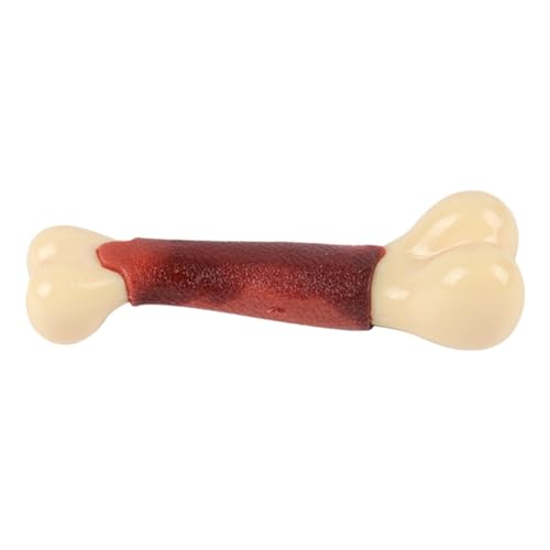 Kalttoy Kauspielzeug für Hunde, Knochenform, Rindfleischgeschmack, Zahnbürste, langlebiger Zahnknochen