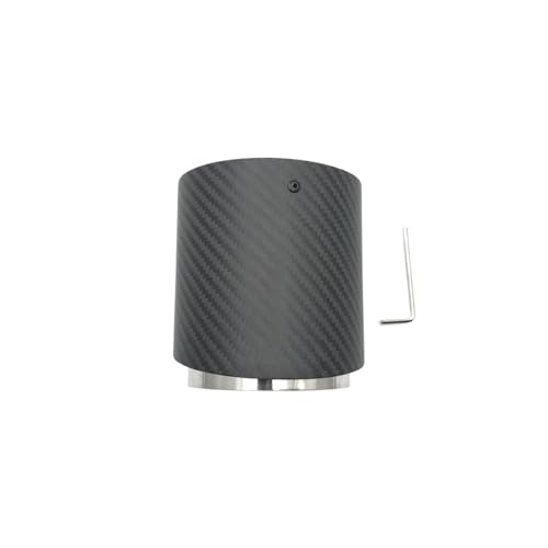 排気管テールパイプ に適合するミニに適合するマフラーチップ に適合するクーパー用排気チップ R55 R56 R57 R58 R59 R60 R61 F54 F55 F56 F57 F60 ブラッククロームとカーボンファイバー(85-105MM Matt C