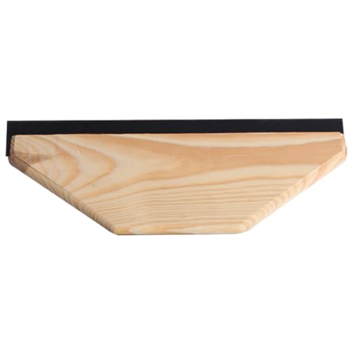 SEWACC 5 Pcs Plastic Film Scraper with Wood Handle Durable Wall Sticker Applicator for Easy Adhesive Removal Windows and Cars