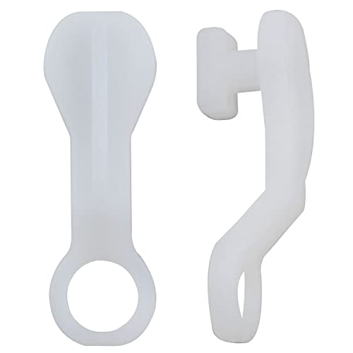 Drapery Carrier Slides ZZLZX 50PCS White Ceiling Curtain Track Set for Standard White Traverse Rods