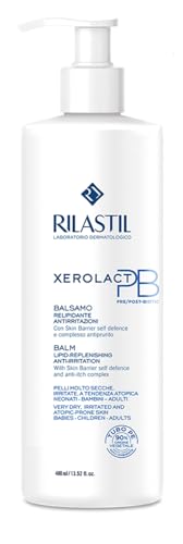 Rilastil Xerolact PB - Bálsamo Hidratante Anti-Irritaciones para Pieles Secas, Frágiles y Atópicas, 400 Mililitros