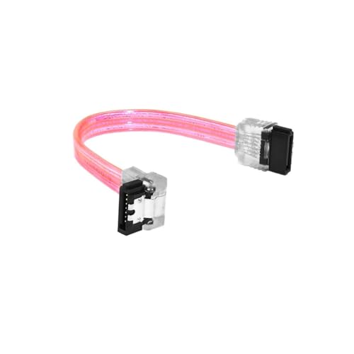 Cable SATA 3.0 III 6Gb/s 10 cm color rosa