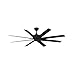 Fanimation Levon Custom Indoor/Outdoor Ceiling Fan DC Motor - Black