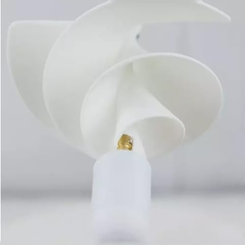 10W Micro Spiral Wind Turbine - High-Efficiency Generator with LED Light, Perfect for DIY Renewable Energy Projects, Compact & Portable Design (1 Piece) image 2