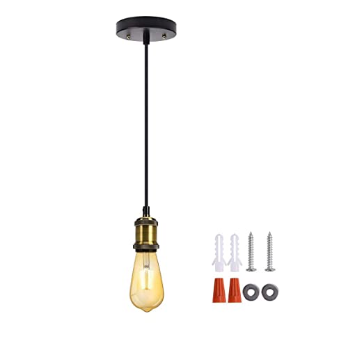 Chandelier rétro Loft Industrial suspension métallique blanche culot E27 pour salle à manger