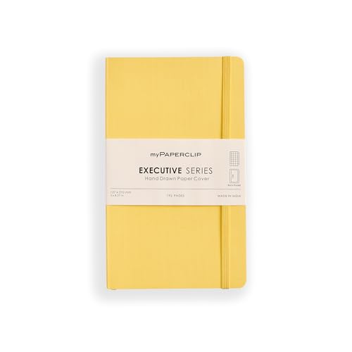 Cahier à carreaux myPAPERCLIP jaune pour organiser vos réunions de bureau