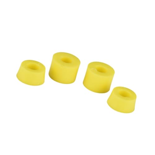 Menolana Skateboard Bushings Wheels Axle Bushings Shock Absorber Pads Cups Replacement for Longboard Board Riding Outdoor Sports, Yellow