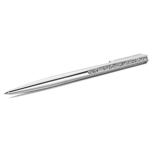 Swarovski Stylo à Bille Crystal Shimmer, Ton argenté, Métal chromé