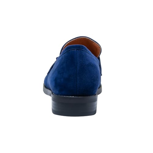 Image of ONEENO Women's Casual Flat Suede Tassel Loafer