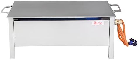 KIRAN ENTERPRISES Gas Hot Dosa Plate Stainless Steel Body with Plate size 15 x 27 for making Dosa, Capati Omlete Uttapa, radiant