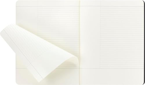 Moleskine X-Large Size 19 x 25 cm Subject Cahier Journal, Notebooks for Taking Notes, Cardboard Cover, Academic Page Layout, Colour Black and Cranberry Red, 160 Pages, Set of 2