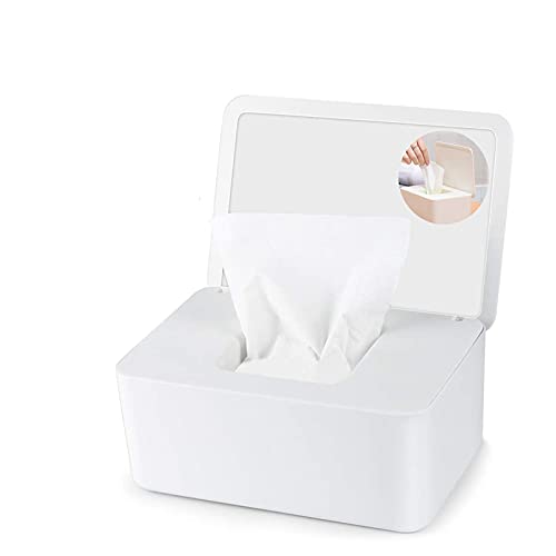 Caja para toallitas húmedas, Dispensador de Toallitas Mojado Tejido Caja Mantiene Toallitas Fresco con Tapa Sello Caja Dispensadora de Toallitas Húmedas Caja de Almacenamiento para Toallitas Húmedas