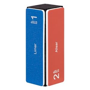 Taco pulidor de uñas manos con 4 fases numeradas a utilizar en secuencia 1 ud.