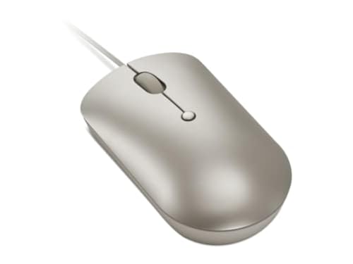 Image of Lenovo 540 USB-C Compact Wired Mouse (Sand), GY51D20879