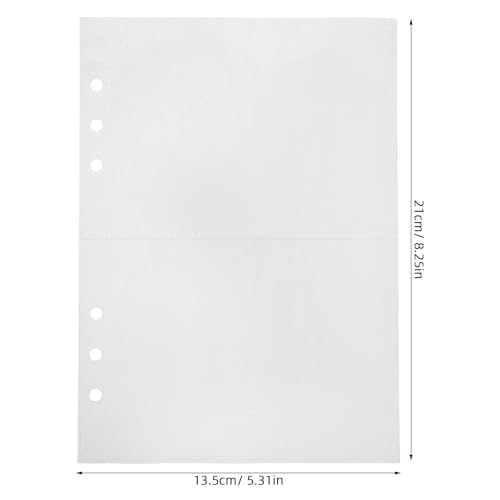 Fundas A5 impermeables de polipropileno con doble cara para archivar tarjetas 2