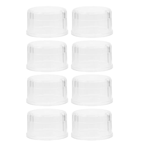 FOMIYES Juego de Tapas de Plástico para Coctelera 8 Unidades, Resistente a Derrames, para Tarros y Uso en Casa
