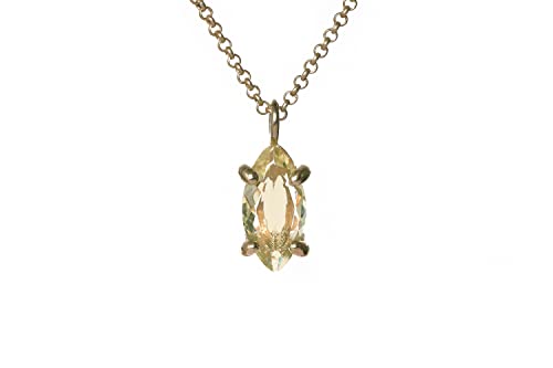 Collier quartz citron anemone pendentif simple bijoux de mode - 6