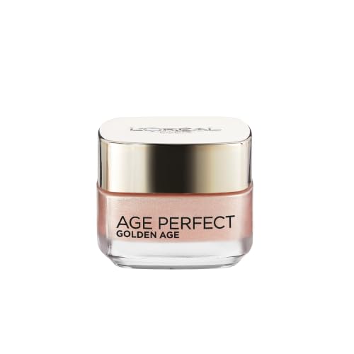 LOréal Paris Age Perfect Golden Age Rosy Radiant Eye Cream 50+ Target Dark Circles Eye Contour Intensely Hydrated Moisturised and Revitalised Peony Native Cells Calcium and Vitamin B3 15ml