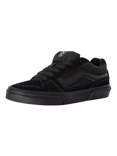 Vans Men's Caldrone Sneaker, Suede/Mesh Black/Black, US 11