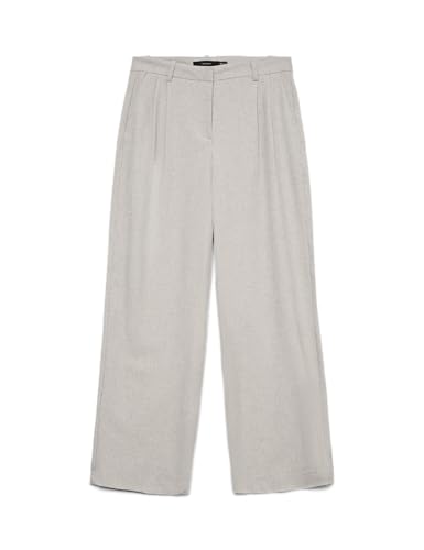 Vmindiana MW Wide Ln Dad Pantalon Confort et Coupe Large