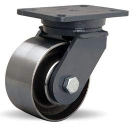 Hamilton Champion Swivel Caster Part# S-CH-63FSB 6" x 3" Forged Steel Wheel with 3/4" Precision Ball Bearing - 4,000 lbs Capacity - USA Made