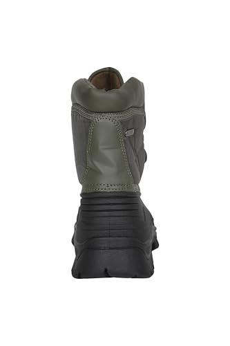 Mountain Warehouse Grit Womens Short Muck Boots - Lightweight & Comfortable Shoes with Cushioned Footbed, Hook & Loop Fastening - For Autumn Winter, Walking & Outdoors Khaki Adult Shoe Size 6 - Image 2