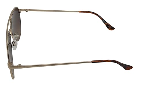 Kenneth Cole Reaction Mens Shiny Gold Metal Aviator Sunglass KC1386 32F3