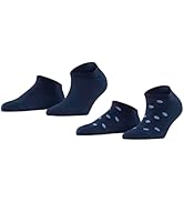 ESPRIT Dames Sokken Allover Stripe 2-Pack W SO Organisch Katoen Dun gedessineerd Multipack 2 Paar, Veelkleurig (Sortiment 0110), 35-38