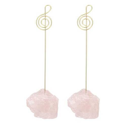Porte-nom note de musique en fer rose PATIKIL pour table de fête