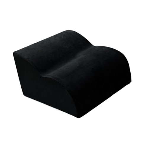 AFXGUSD Reposapiés para debajo Del Escritorio, Cojín Lavable para Las Piernas, Apto para Hombres Y Mujeres, Reposapiés de Oficina para Videojuegos, Negro