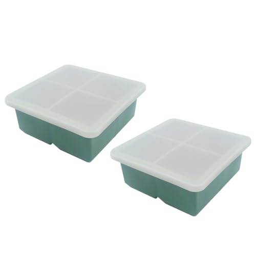 Alipis 2Pcs Silicone Ice Cube Tray con Tapa miniatura 1