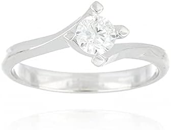 La Gioielleria- Anello Solitario in Oro Bianco 750 con Diamante da 0,4 ct, Montatura  Valentino | Gioielli da Donna di Altissima Qualità | Certificato di  Garanzia e Autenticità : Amazon.it: Gioielli