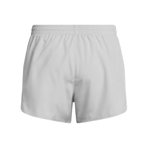 Under Armour Women's Fly By Heathered Shorts, 011 Gray, LG - image 4