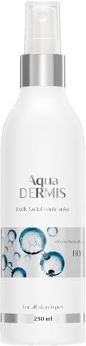 AquaDERMIS Spray Face Mist 250 ml - Tónico hidratante para rostro y piel/para pieles sensibles/controla acné, rosácea, irritación, rojeces/ayuda a la cicatrización/con ácido hipocloroso