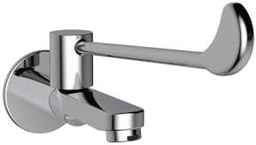 - Viking Brass Medical Bib Tap Elbow Wrist Operated - 15mm(1/2") Thread Long Handle -Polished CP Finish -Hands-Free Solution for Medical and Surgical Settings