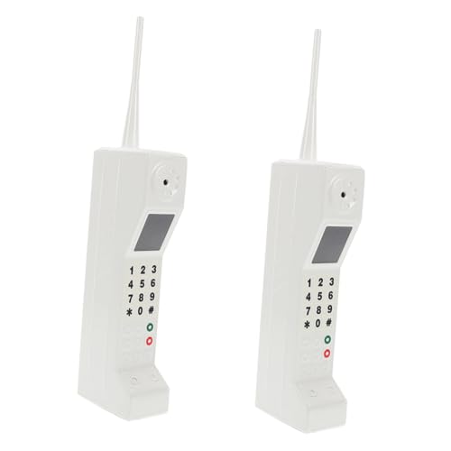 Téléphone Ancien Brique Blanc IMIKEYA - Solution Déco Idéale pour Créer une Scénographie Rétro