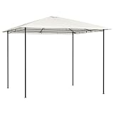 Color: Crema; Material: Tela, acero; Dimensiones totales: 3 x 3 x 2,6 m (largo x ancho x alto)