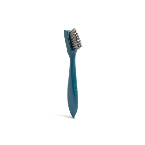 Image of Full Circle Clean Ocean Small Grout Brush, Tough Bristles, Cleans Crevices, Sustainably Made 100% from Recycled Ghost Fishing Nets, Safe for Nonstick