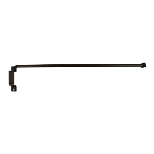 Image of Innovative Brent Swing Arm Window Curtain Rod, Bronze - 1 /2 inch Rod Diameter Fits Windows Size 20 inch - 36 inch - Stainless Steel Heavy Duty Drapery Rods for Bedroom, Living Room, Kitchen & Bathroom