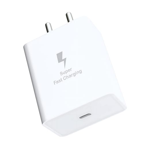 Image of 25W C-Type Super Fast Adapter (2025 Model) Compatible with Samsung Galaxy S /A /M /F /Z Series | Super Fast Charger Adapter for S24 /S23 / M05 /M06 /M16 /M35 /M56 / F15 /A15 /F06 /F34 /F14 /F54 / A35 /A55 /A56