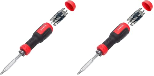 Image of SHARDEN Multi Screwdriver 13-in-1 Screw Driver Adjustable Screwdriver Set Multitool All in One with Torx Security, Flat Head, Phillips, Hex, Square and 1 /4 Nut Driver (Pack of 2)