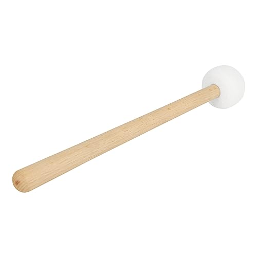 Yardwe Bass Drum Mallet with Wool Felt Head Handle Percussion Drumstick for Bass Drum Snare Drum and Other Instruments Lightweight Portable Slip Grip for Musicians