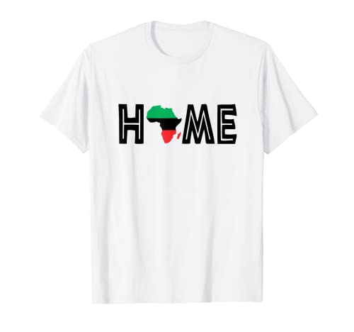 Camiseta Africa Is My Home Black History Month Camiseta